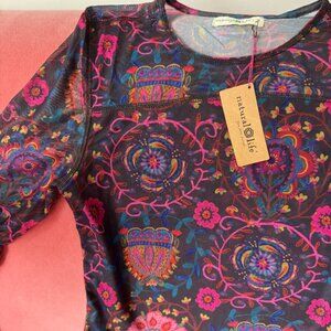 NWT Natural Life Mesh Shirt (free shipping)
